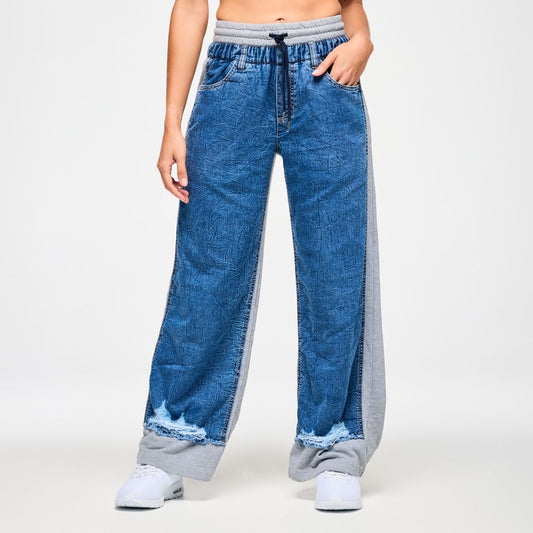 ***LOW INVENTORY*** Blue Jean Denim Sweatpants