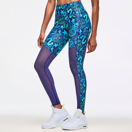 Zumba® Libre High Waisted Ankle Legging With Mesh Inserts