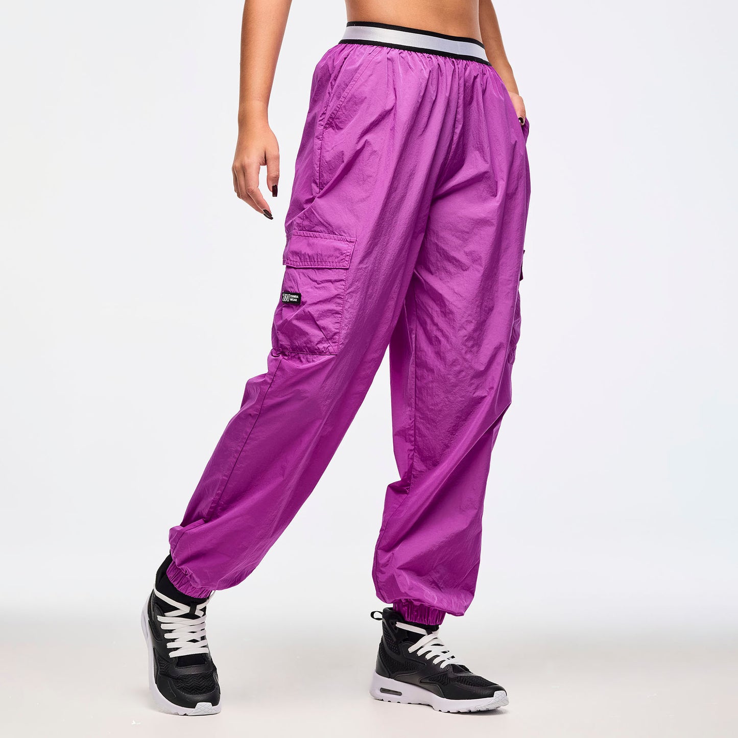 Zumba® Libre Parachute Cargo Pants With Elastic Waistband