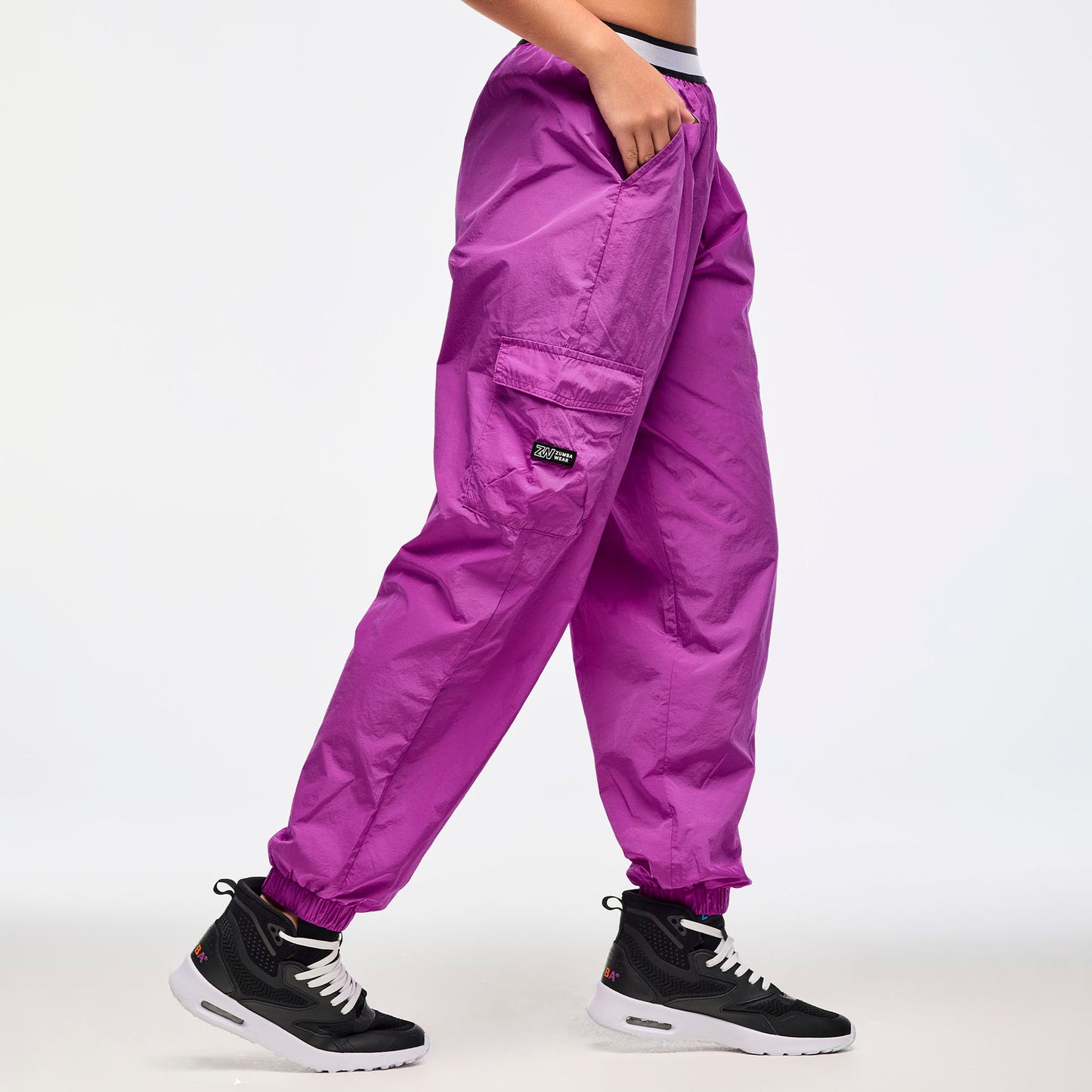 Zumba® Libre Parachute Cargo Pants With Elastic Waistband