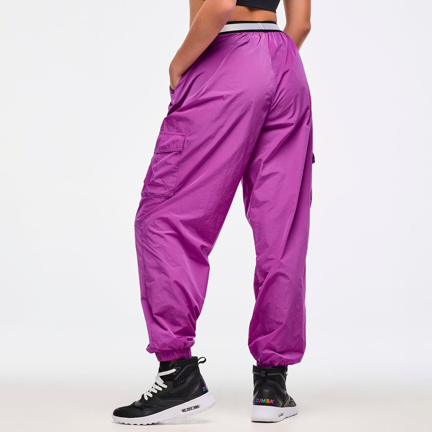Zumba® Libre Parachute Cargo Pants With Elastic Waistband