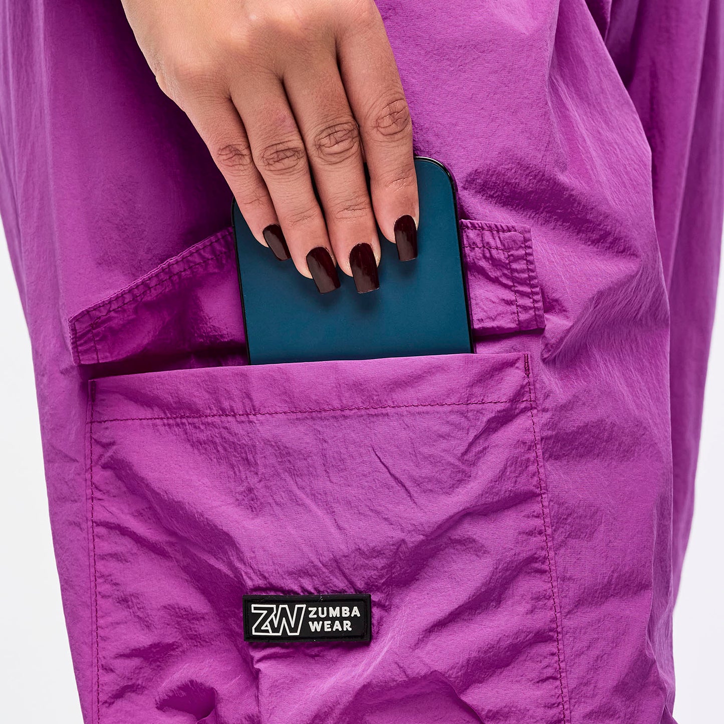 Zumba® Libre Parachute Cargo Pants With Elastic Waistband