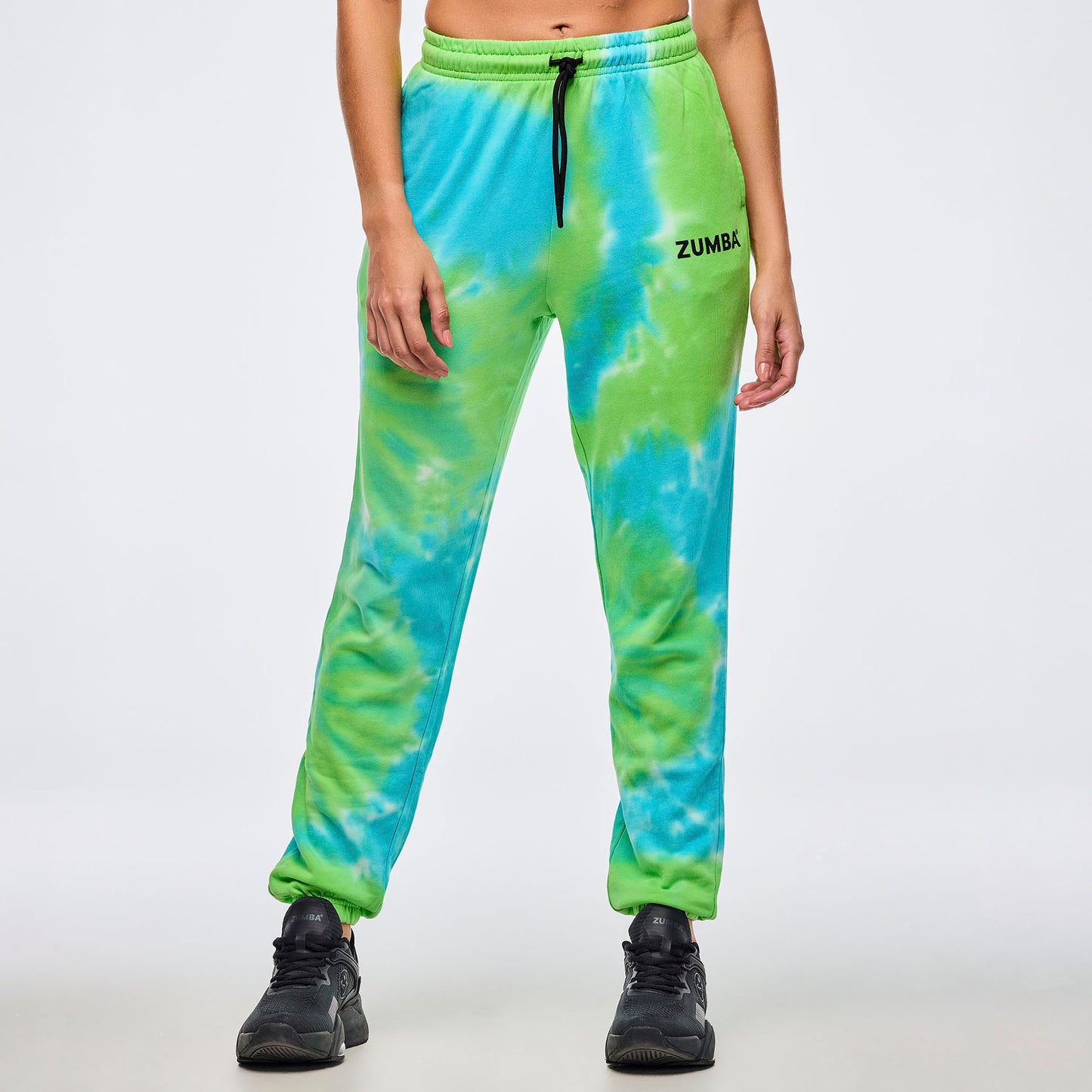 Neon Baggy Sweatpants - Blue/Green