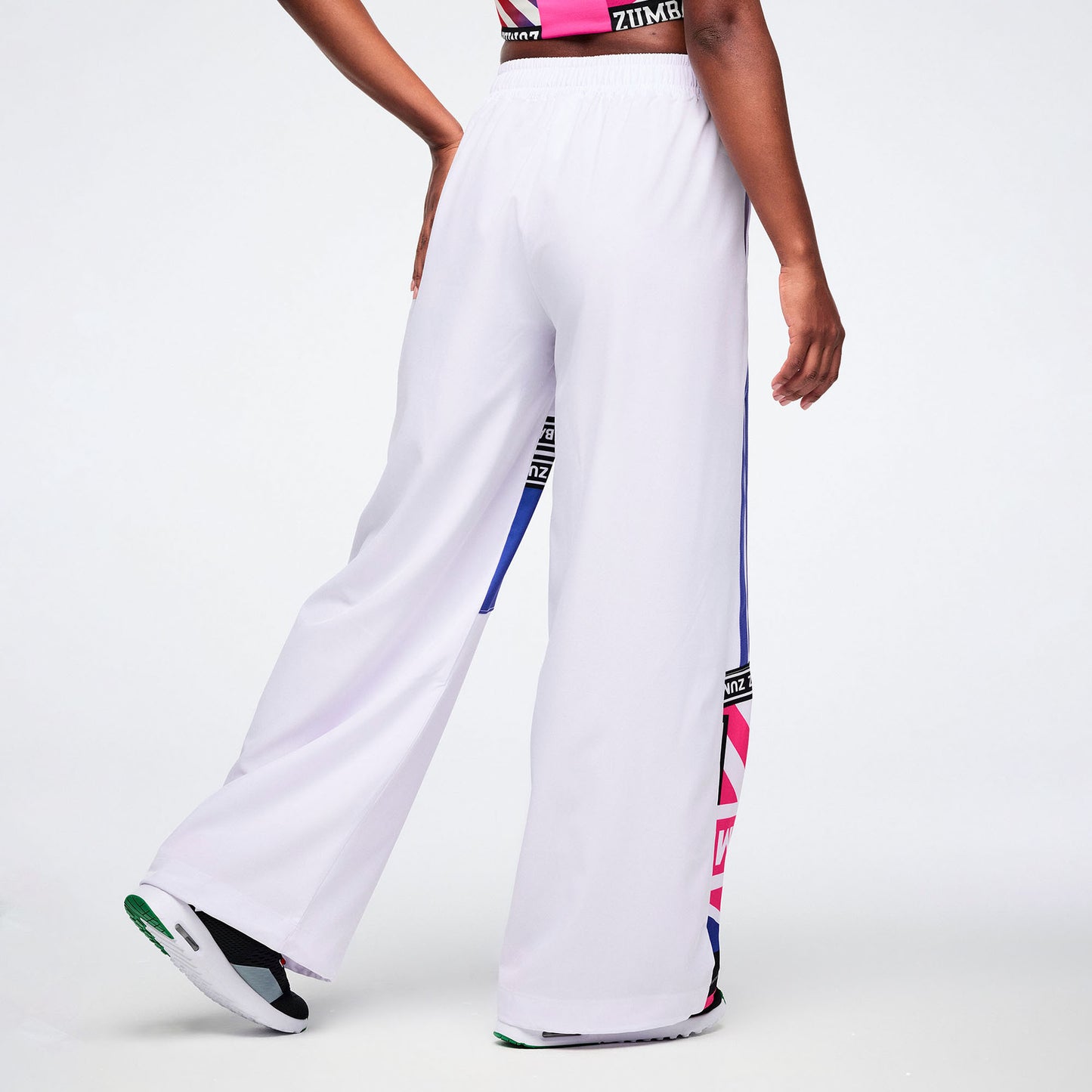 Worldwide High Waisted Wide Leg Track Pants