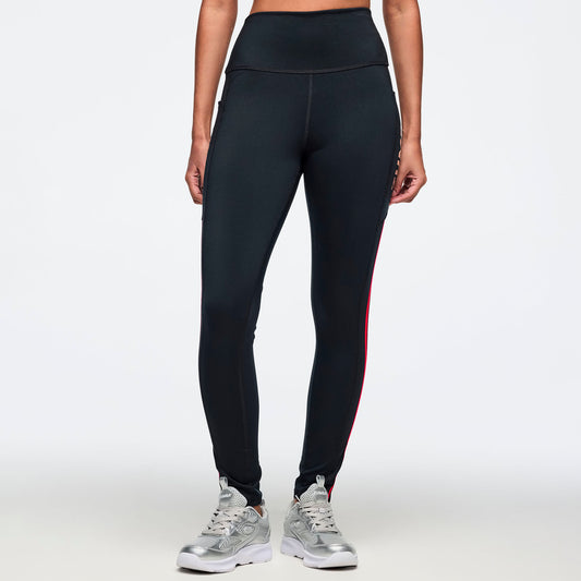 Zumba® 25 High Rise Ankle Leggings - Bold Black