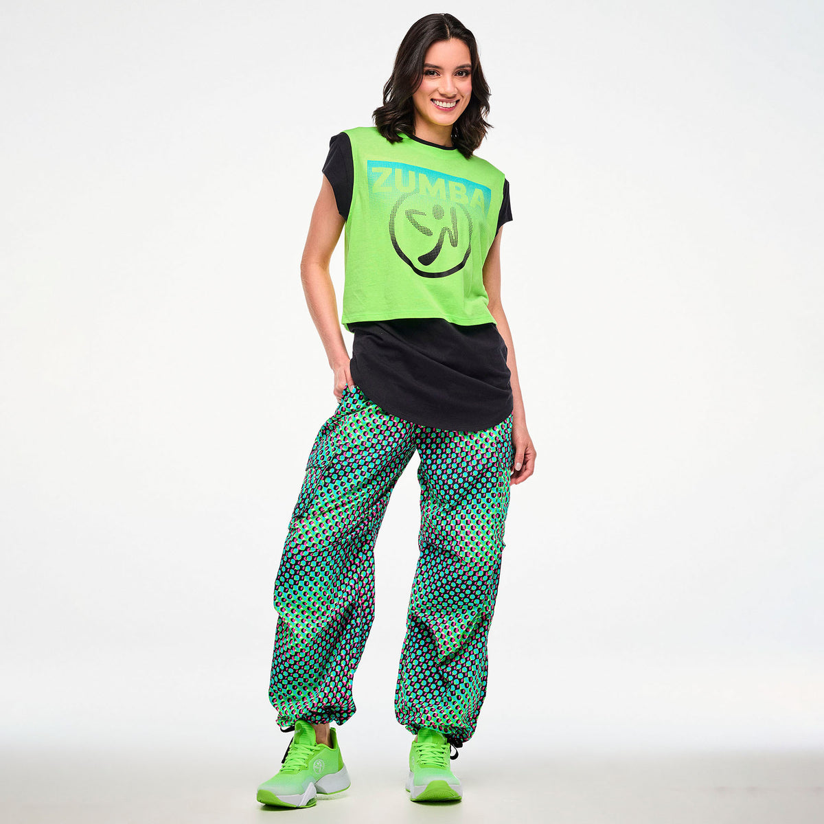 Electric Feel Woven Oversized Cargo Pants