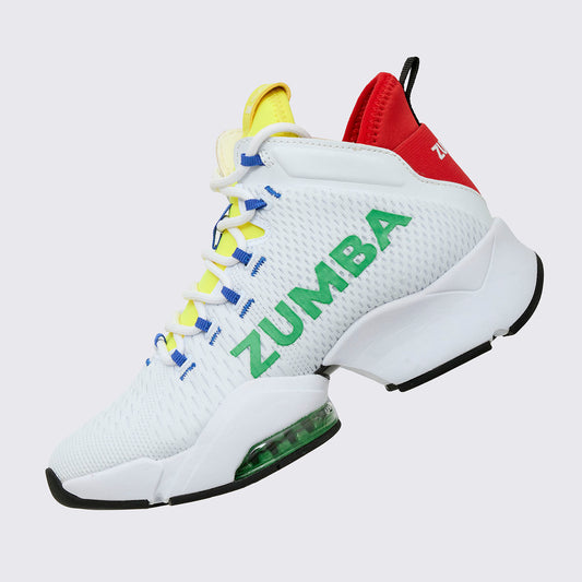FOOTWEAR Zumba® Air Funk Stomp 2.0 WHITE Rainbow Trim 2025