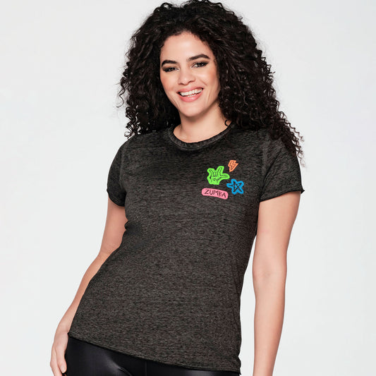 Zumba® Fired Up Slashed Back Top
