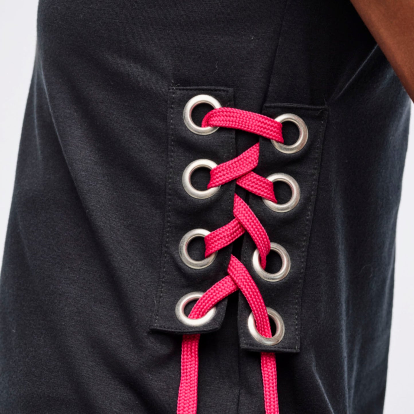 Zumba® Libre Tank With Lace Up Detail - Bold Black