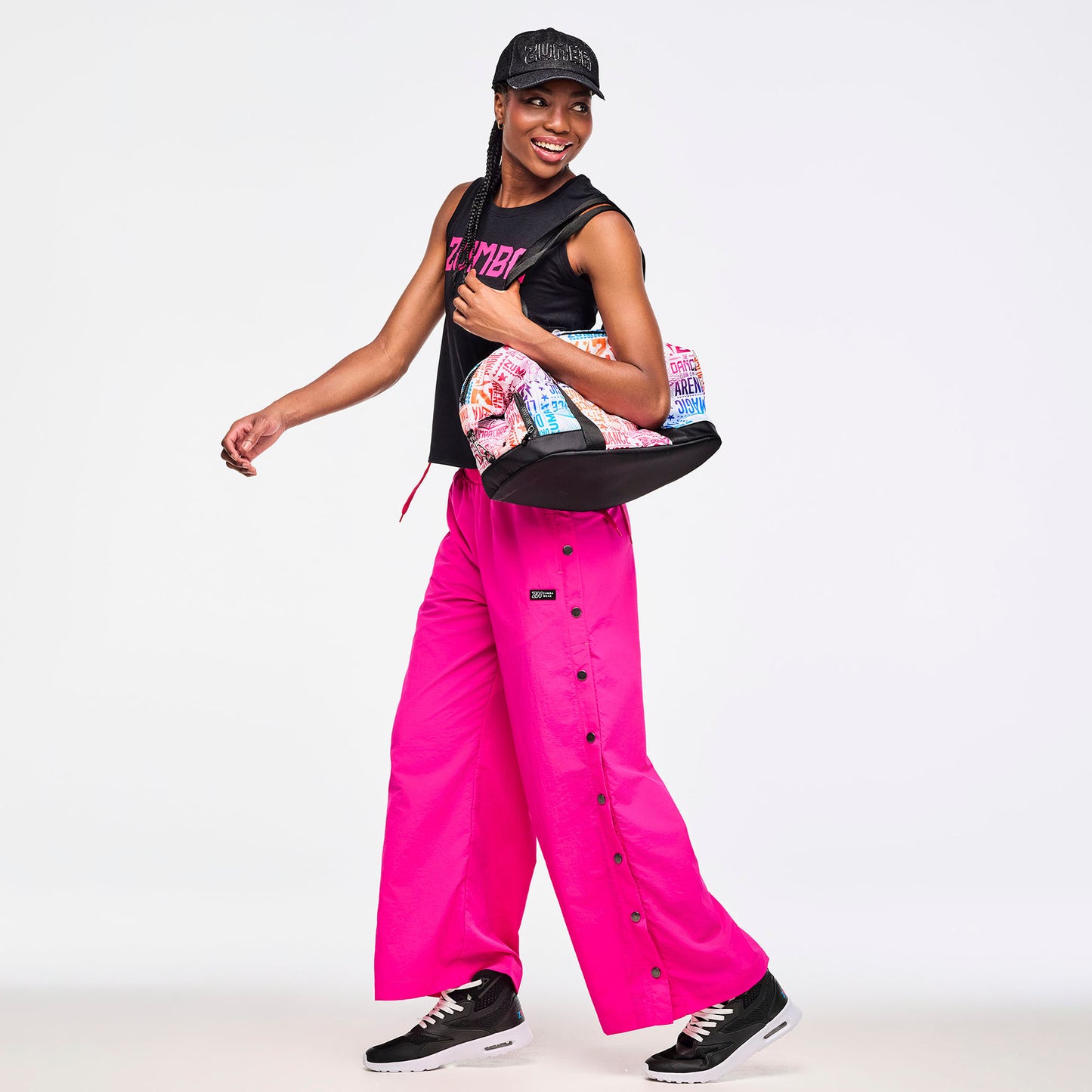 Zumba® Libre Tank With Lace Up Detail - Bold Black