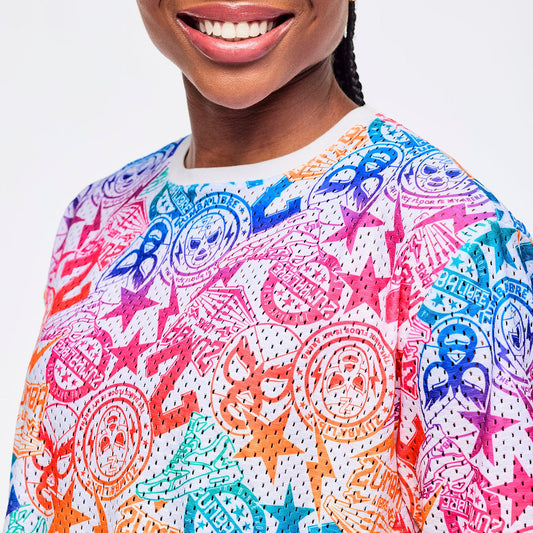 | Zumba® Libre Boxy Mesh Top With Side Slits