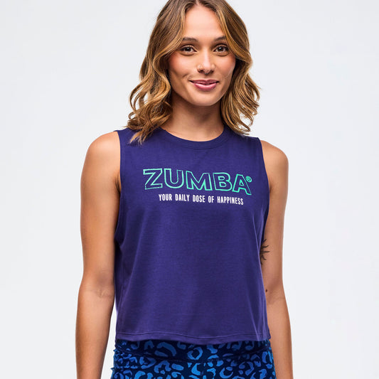 Sizzlin' Loose Muscle Tank - Soft Navy