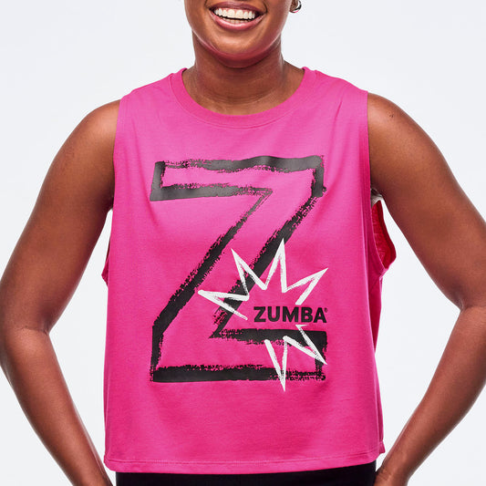 Sizzlin' Loose Muscle Tank - Shocking Pink