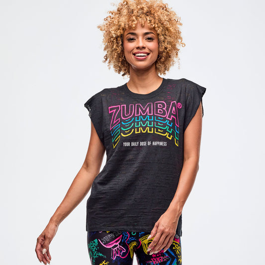 Sizzlin' Muscle Tank - Bold Black