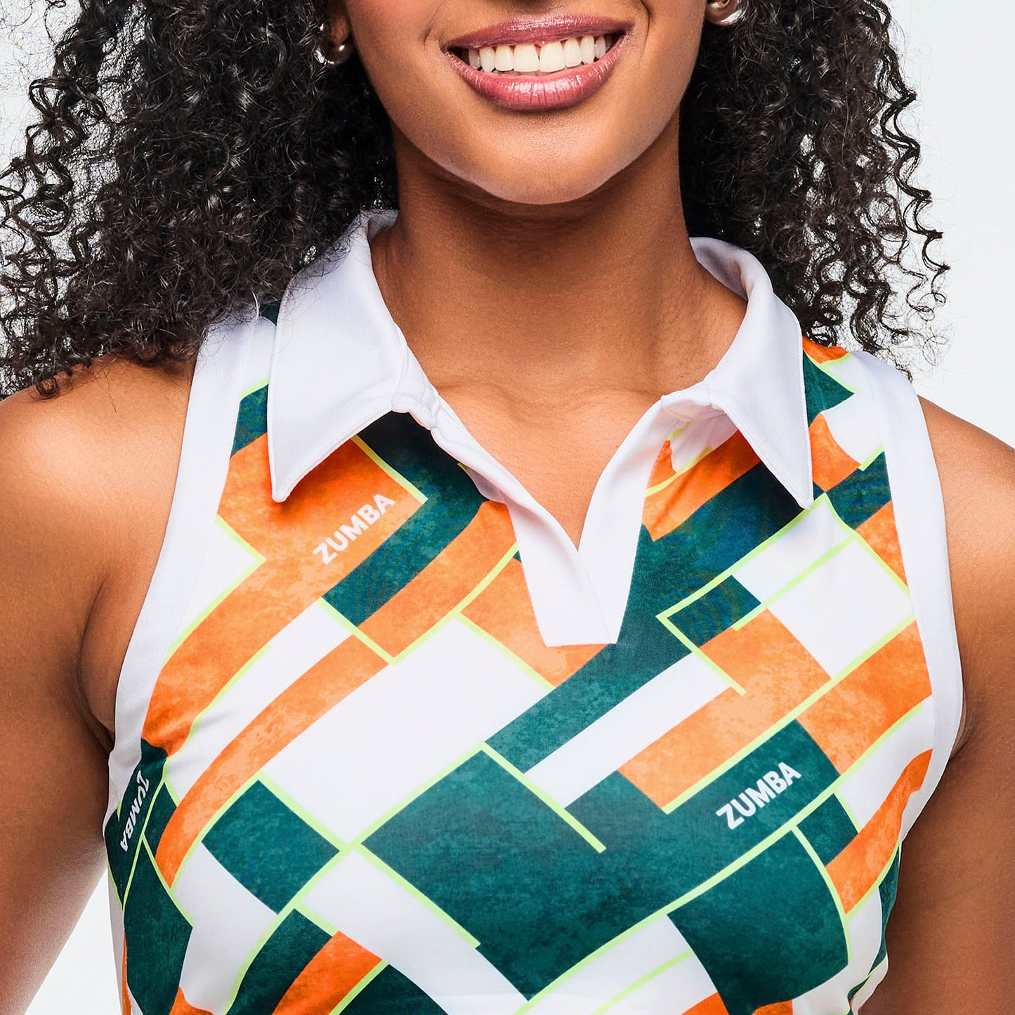 ** COMING SOON ** Class of 2001 Crop Racerback Polo - White/Orange