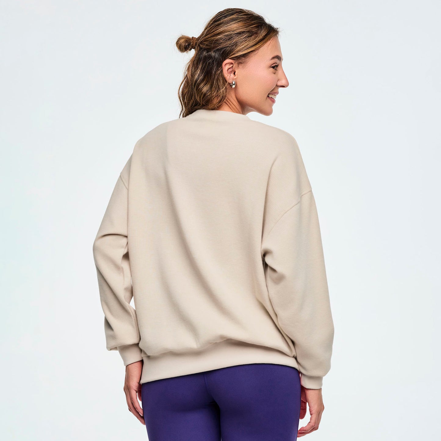 Class of 2001 Oversized Pullover Waffle Sweatshirt