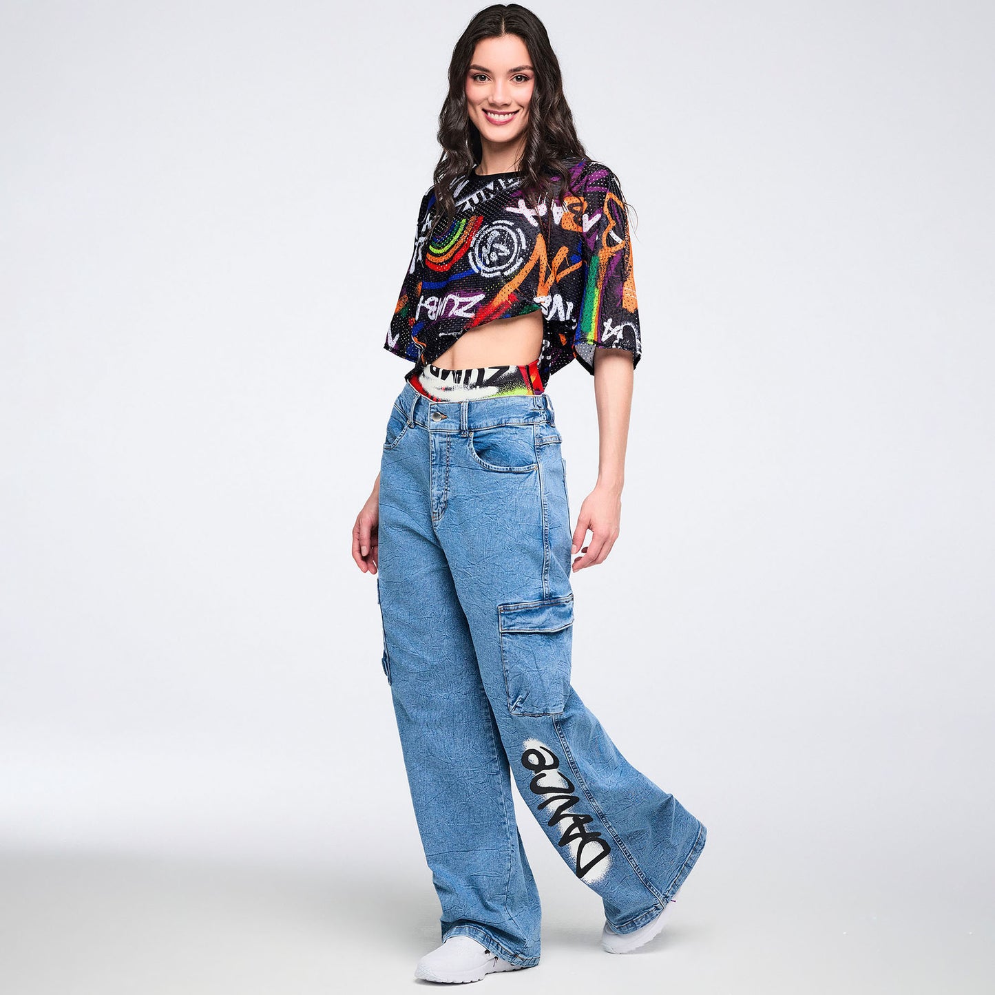 Pride Mesh Boxy Crop Top