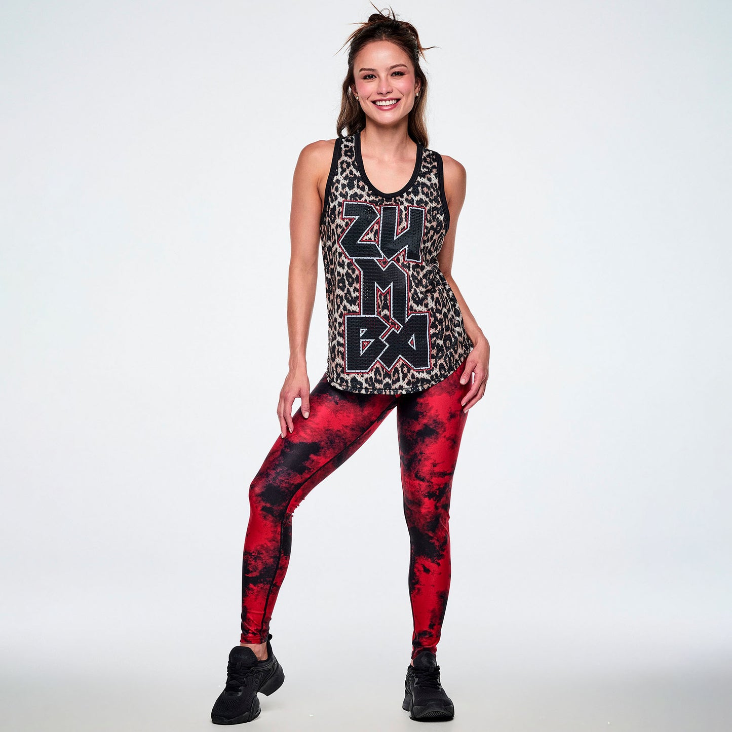 Rock 'n' Roll Basketball Tank With Curved Hem