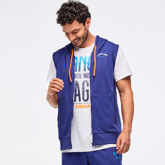 Zumba® Libre Men's Sleeveless Zip-Up Hoodie