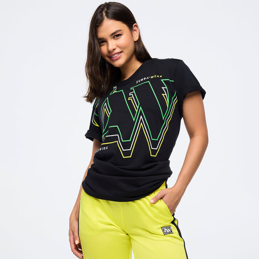 |Zumba® Haus Unisex Crew Neck Tee - Black