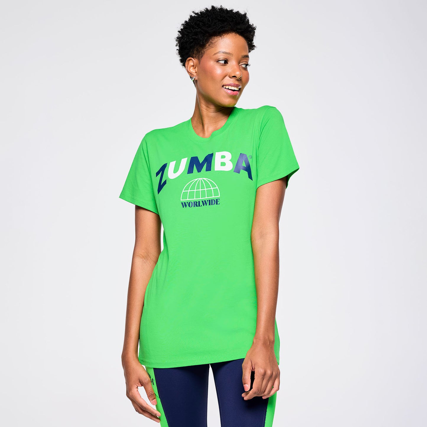 |Zumba® Out Loud Crew Neck Tee - Green