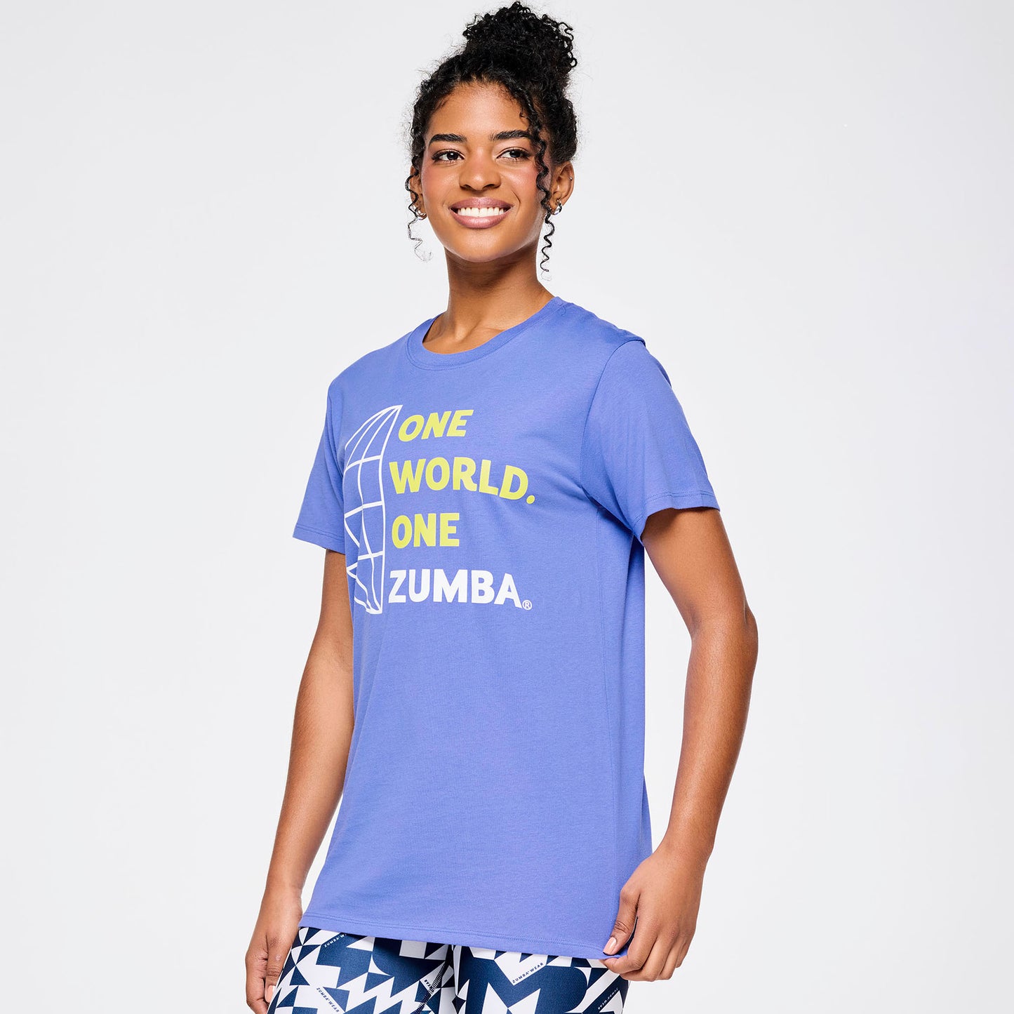 |Zumba® Out Loud Crew Neck Tee - Purple