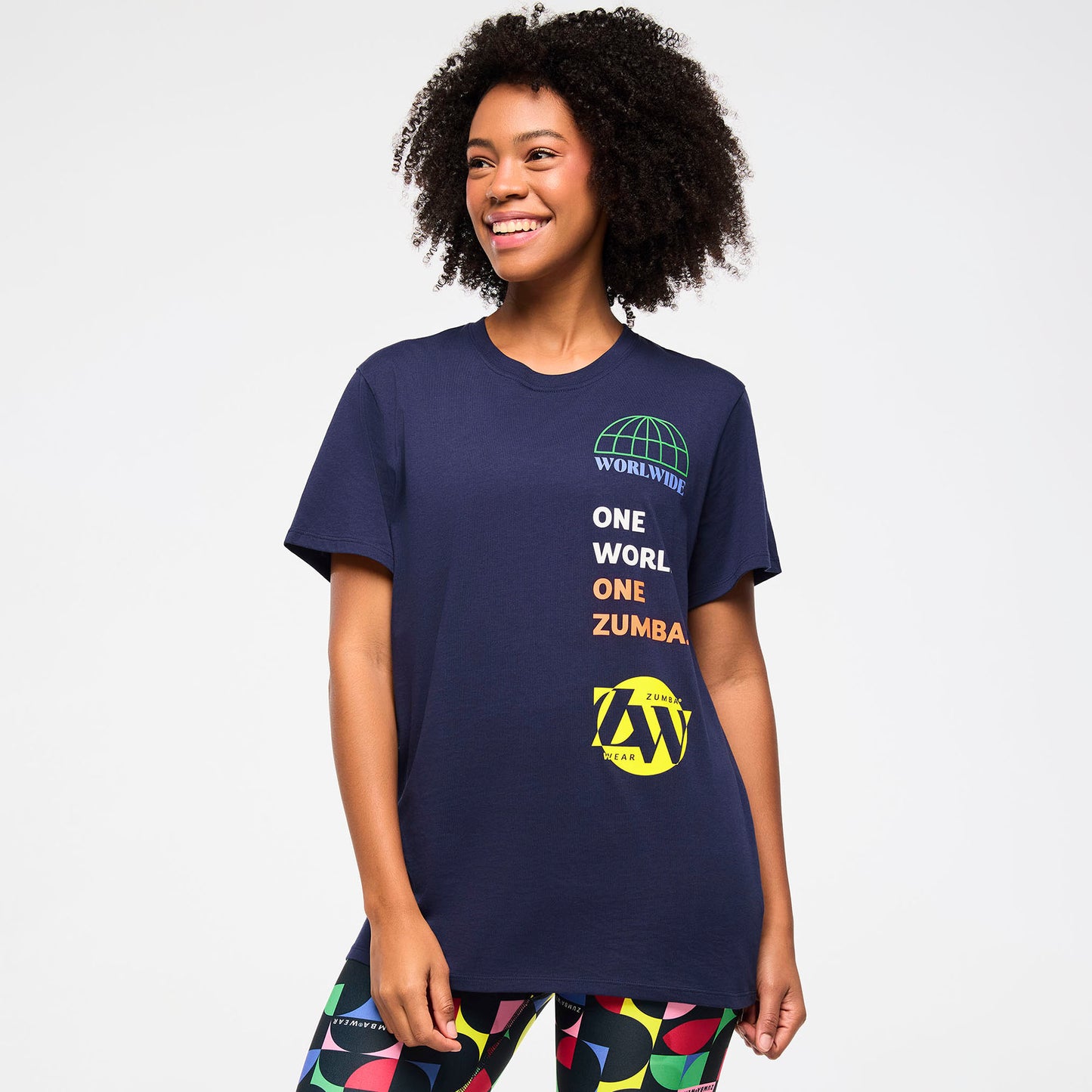 |Zumba® Haus Crew Neck Tee - Indigo