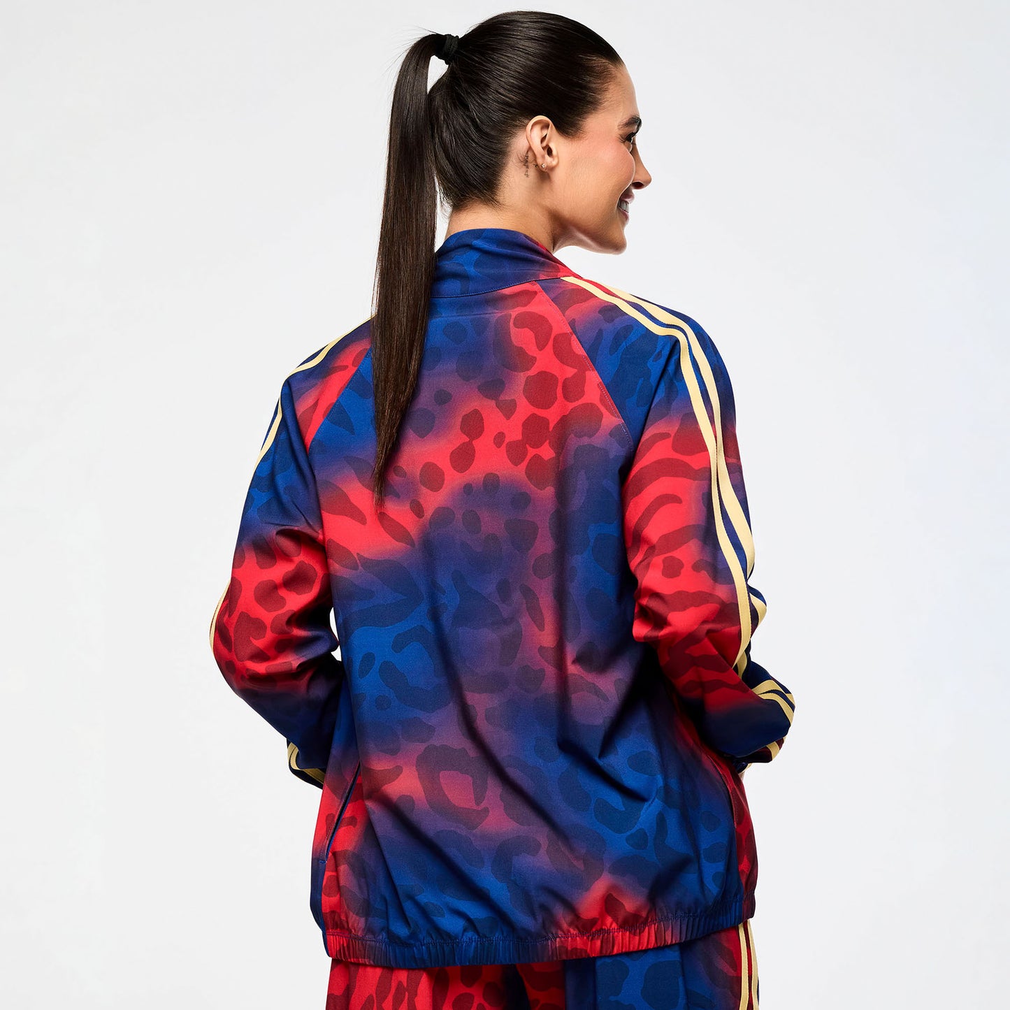 *LOW INVENTORY Victory Zip Up Mock Neck Woven Raglan Jacket