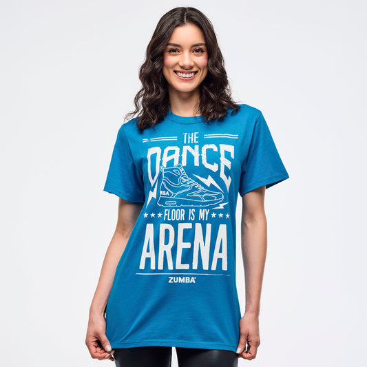 Zumba® Libre Crew Neck Tee - Peek-A-Blue