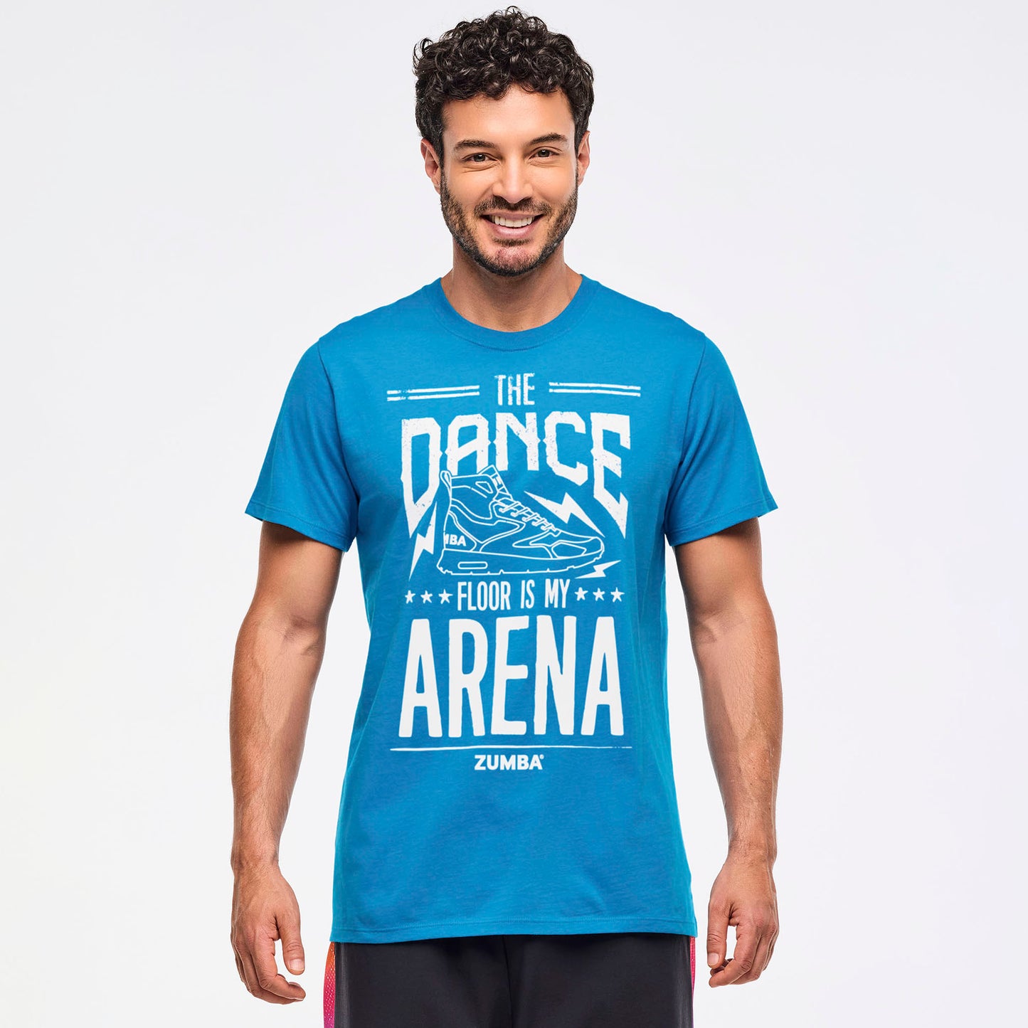 Zumba® Libre Crew Neck Tee - Peek-A-Blue
