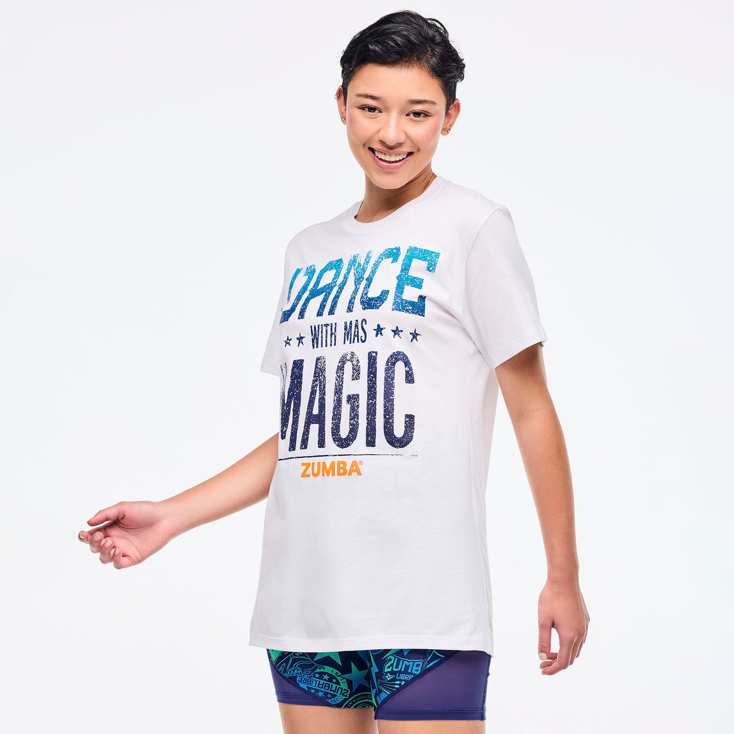 Zumba® Libre Crew Neck Tee - Wear It Out White