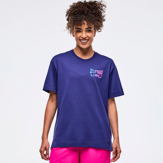 Zumba® Libre Oversized Crew Neck Top