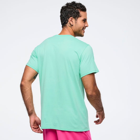 Eastern Flavor Crew Neck Tee - Light Green