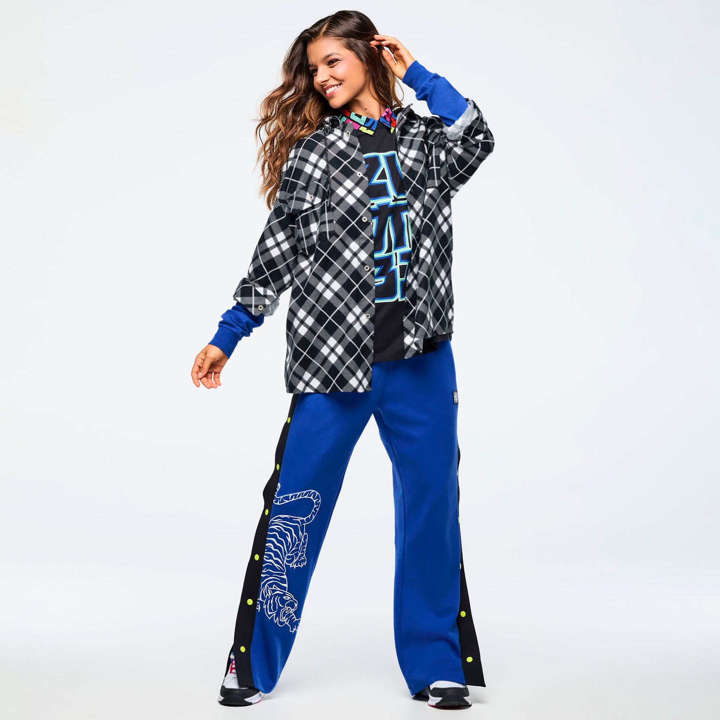 Eastern Flavor Flannel Shacket With Hood