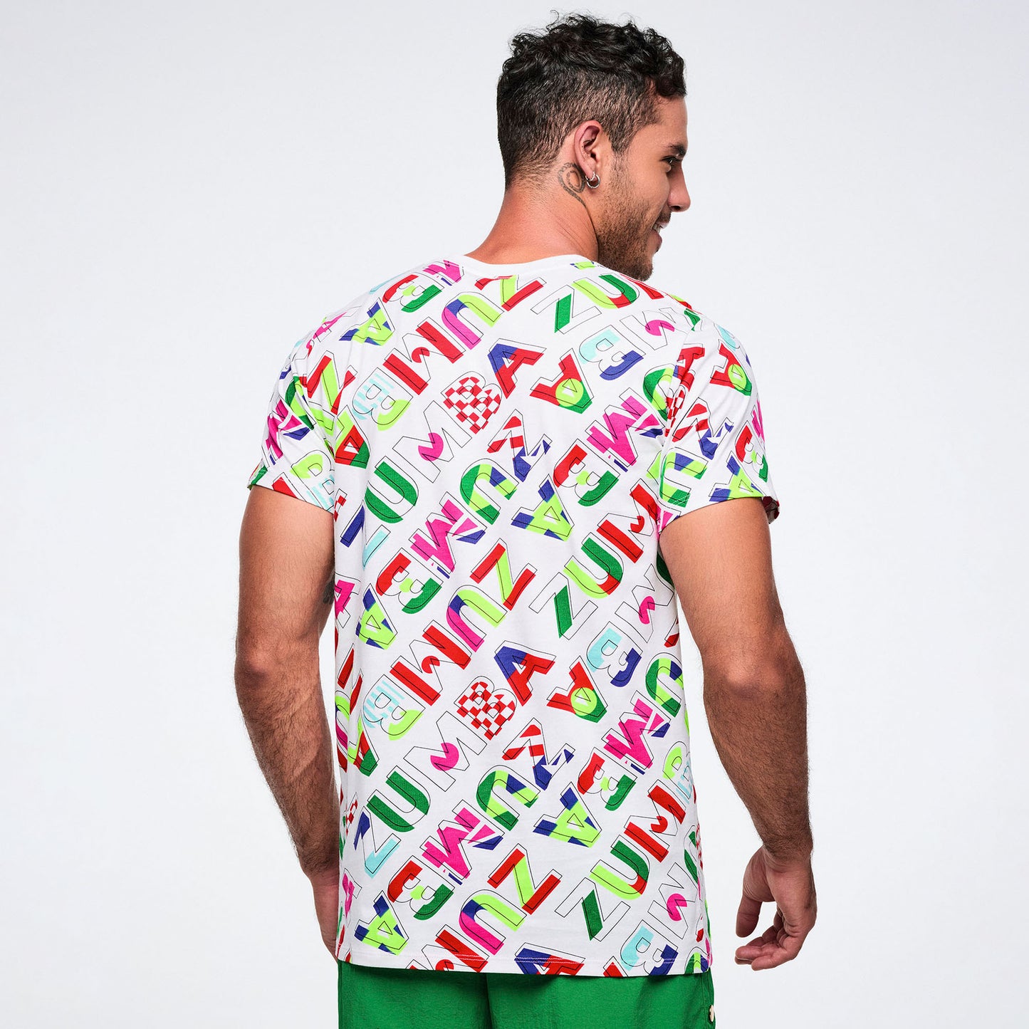 Worldwide Unisex Crew Neck Tee - White/Red