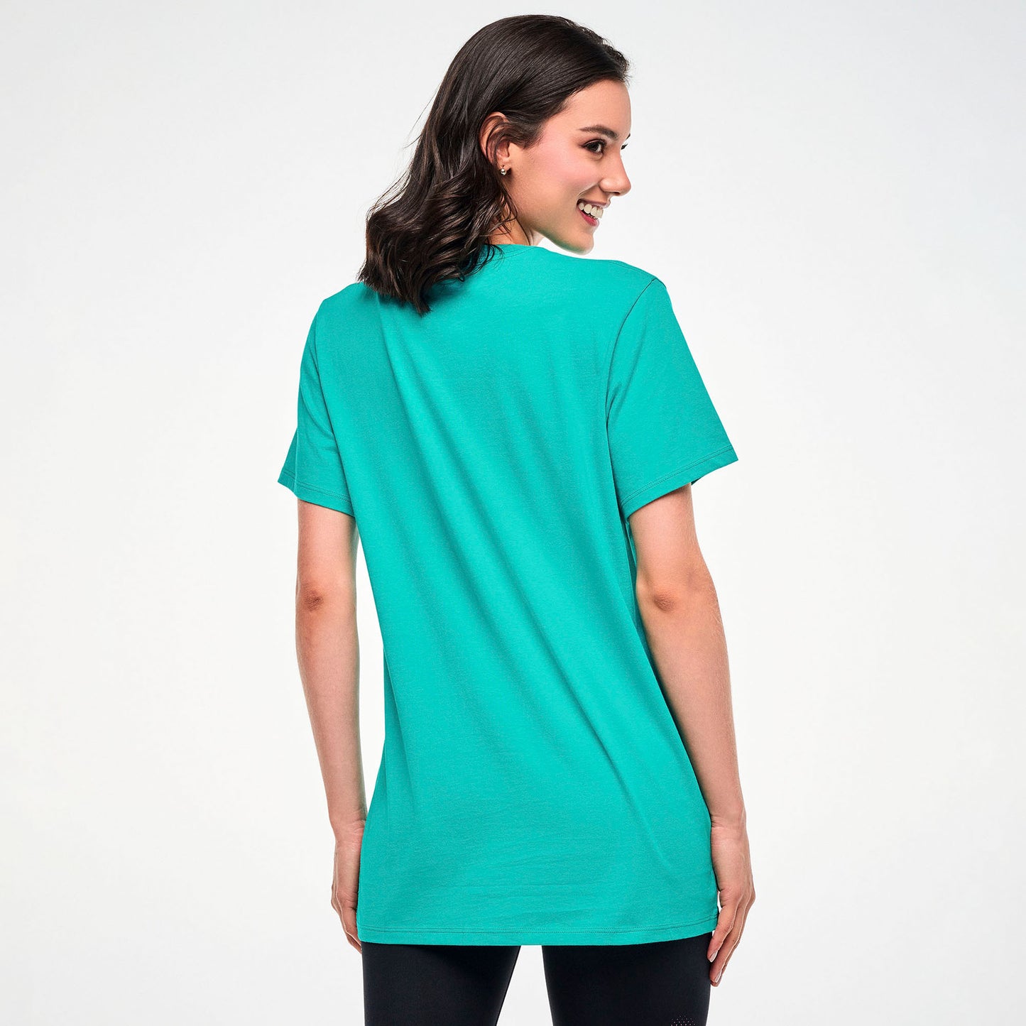 Electric Feel Unisex Crew Neck Tee - Aqua