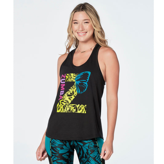 Zumba® Butterfly Tank ONLY IN S or M