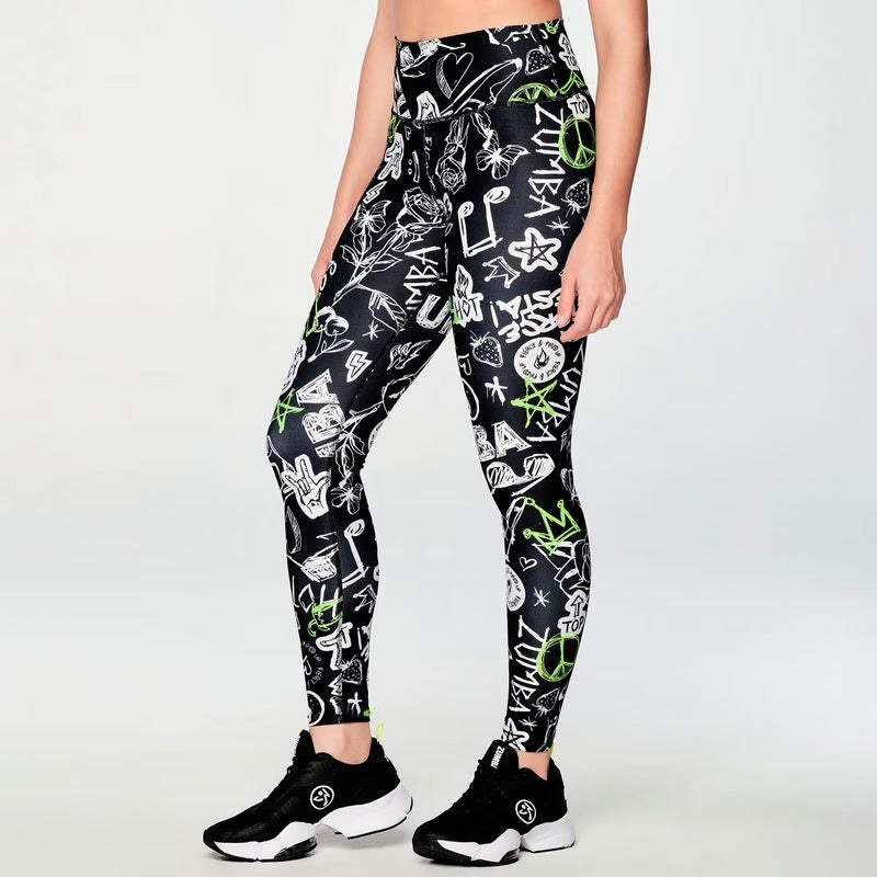 Fierce And Fired Up High Waisted Ankle Leggings