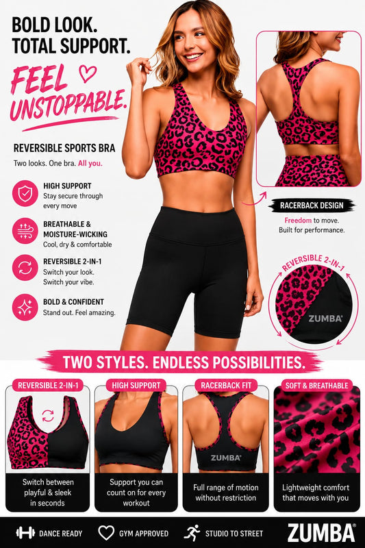 |ZA| Zumba® Sizzlin' Reversible Bra