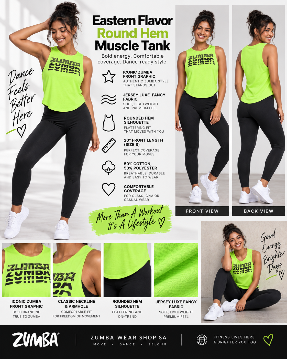 |ZA| Eastern Flavor Round Hem Muscle Tank