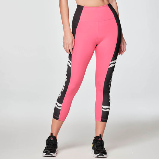 Zumba®|Crayola® Dance In Color High Waisted Crop Leggings IN S OR M OR L