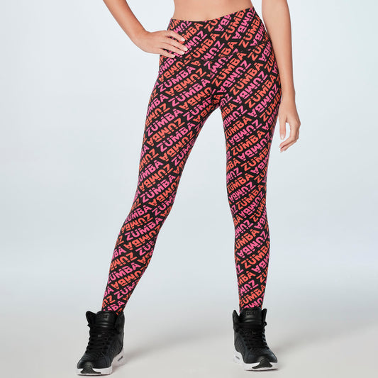 BLKFRI Exclusive Zumba® Infinity High Waisted Ankle Leggings