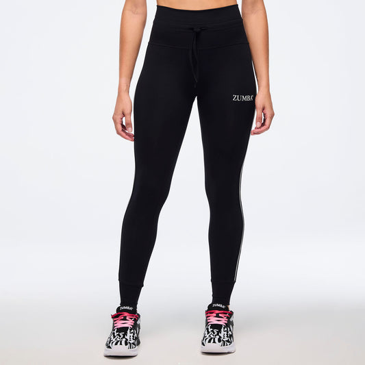 Zumba® Prep High Waisted Jogger Leggings - Bold Black