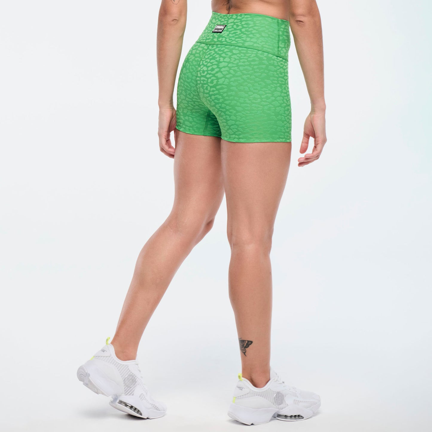 Funscape High Waisted Biker Shorts - Kelly Green