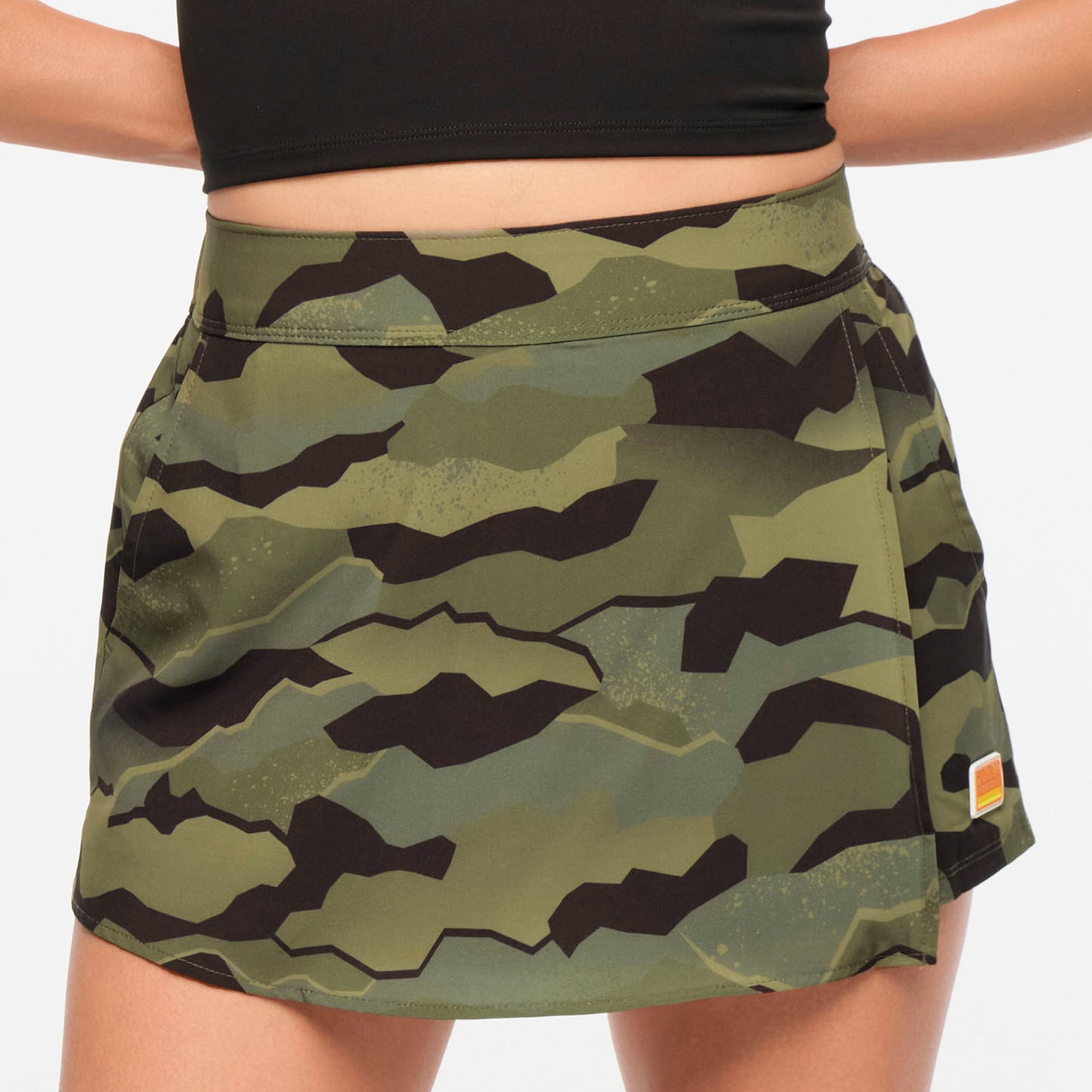 Zumba® Explore Woven Skort - Olive Expedition