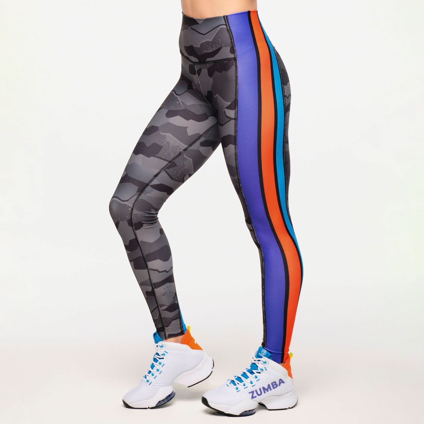 Zumba® Explore High Waisted Ankle Leggings With Side Panels