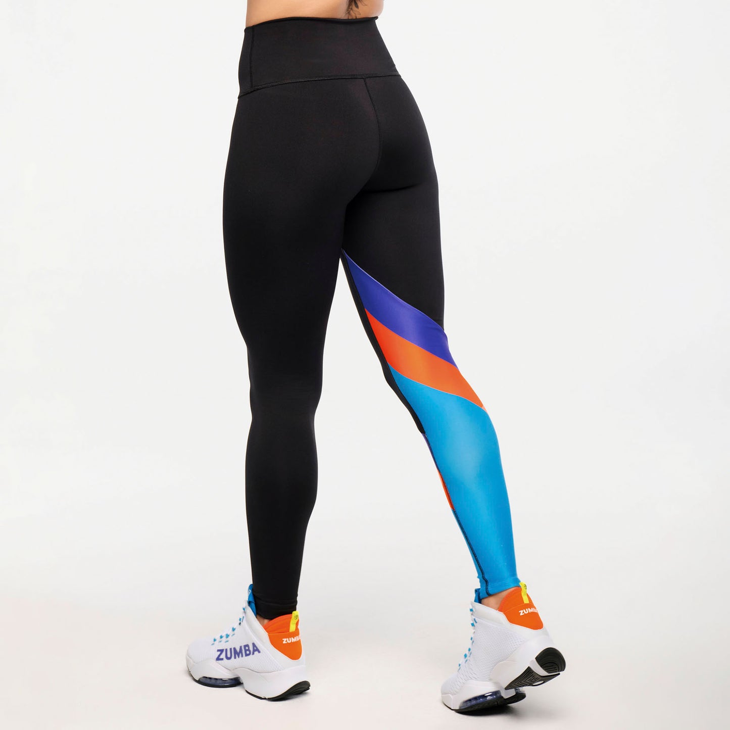 Zumba® Explore High Waisted Ankle Leggings With Diagonal Insert