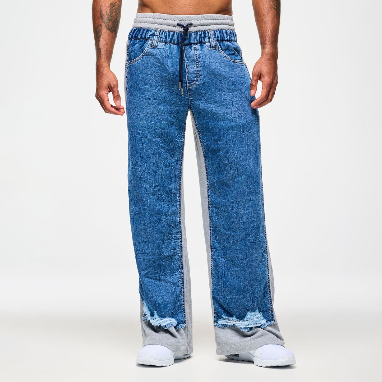 ***LOW INVENTORY*** Blue Jean Denim Sweatpants