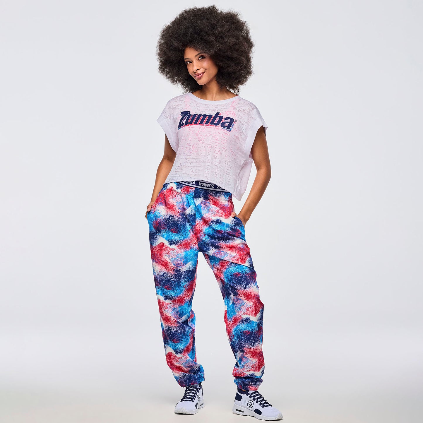 Apres Zumba®  Double Waisted Slouch Woven Pants