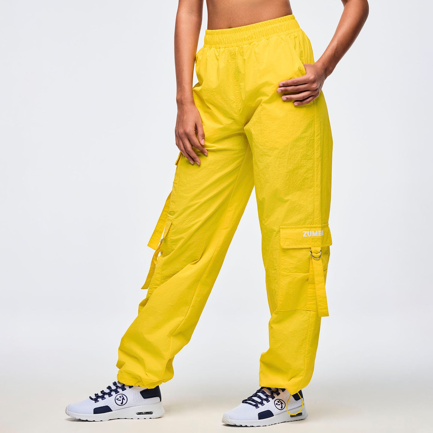 Apres Zumba®  High Rise Cargo Pants With Tassels